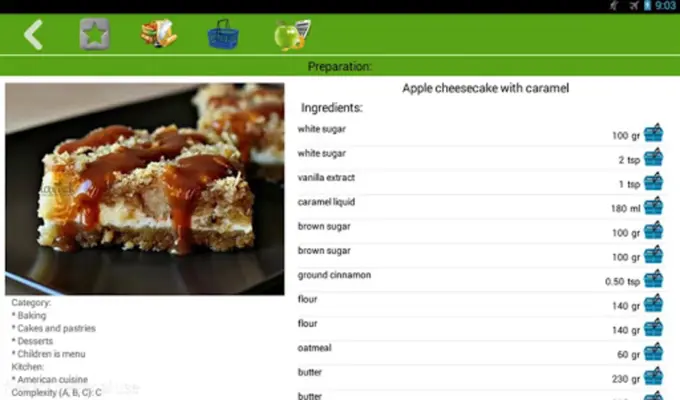 Kids recipes android App screenshot 0