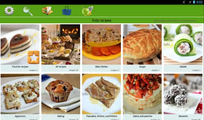 Kids recipes android App screenshot 1